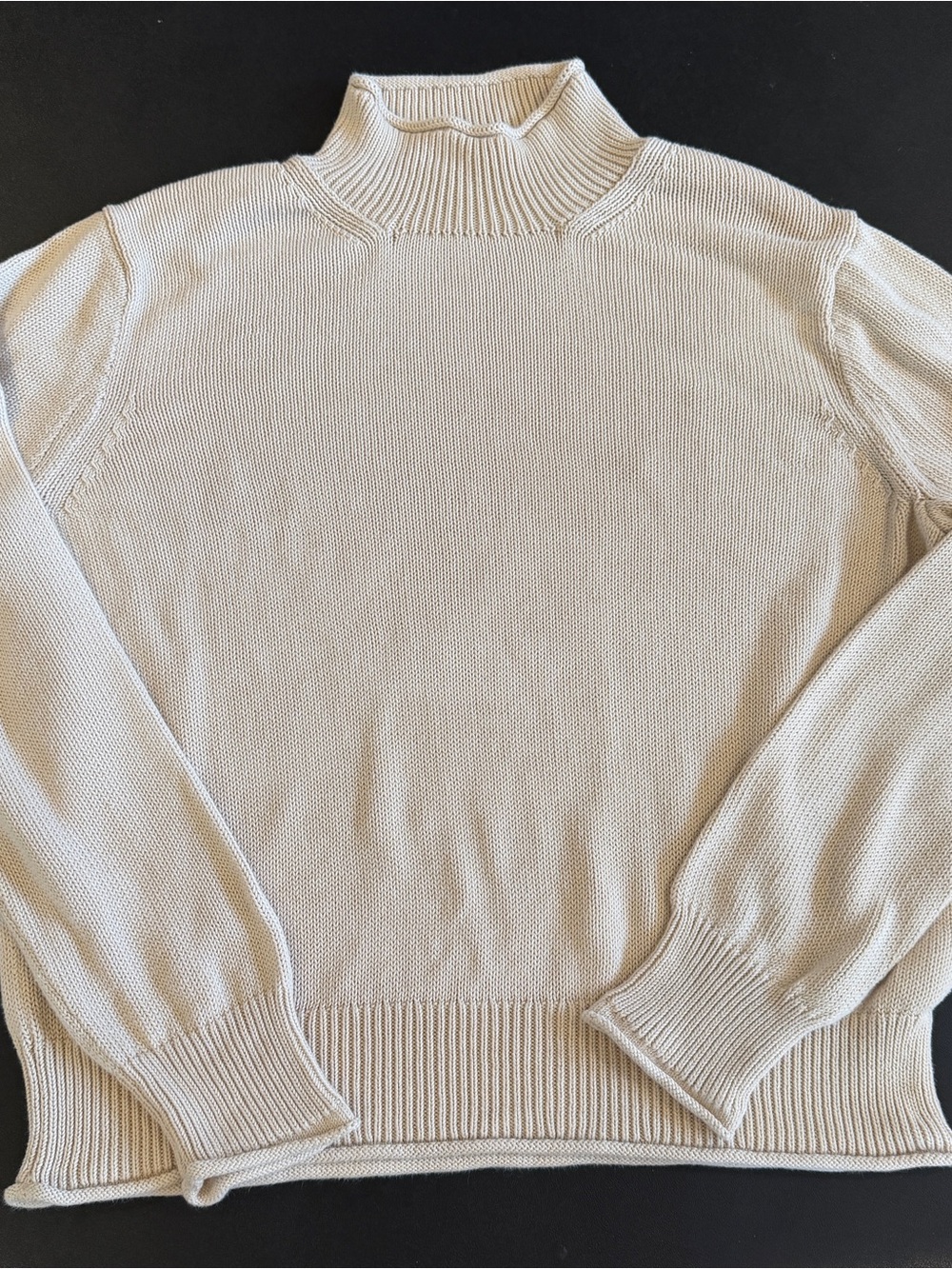 J. Crew Cream Rollneck Sweater XL Women’s